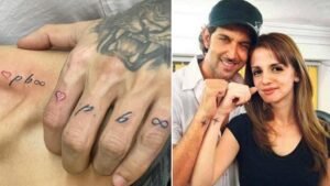 Husband and Wife Matching Tattoos