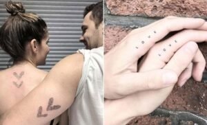 Husband and Wife Matching Tattoos